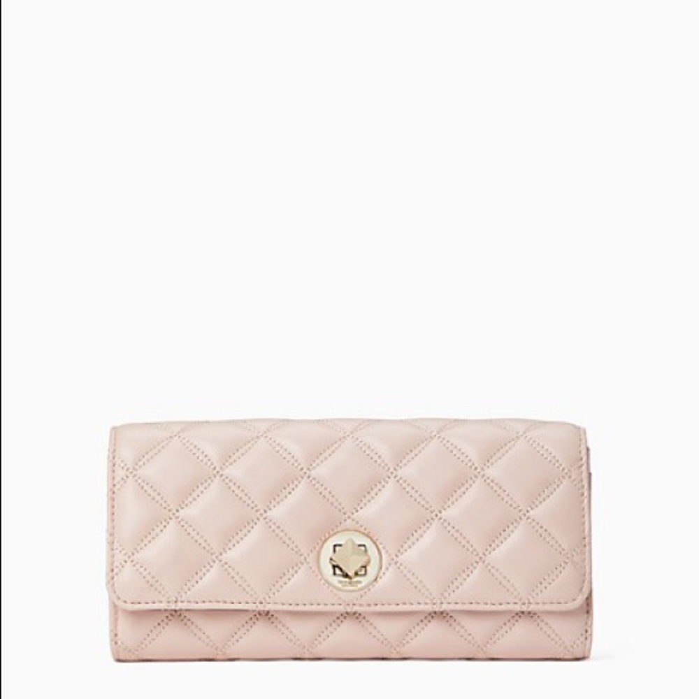 Kate Spade Natalia Large Quilted Turn Lock Wallet